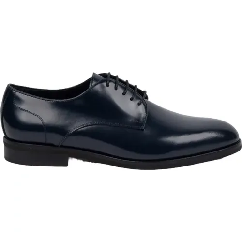 Brushed Calfskin Rubber Sole Derby , male, Sizes: 6 1/2 UK, 8 UK, 6 UK, 9 UK, 5 UK, 8 1/2 UK, 7 UK, 10 UK, 7 1/2 UK, 11 UK - Marechiaro 1962 - Modalova