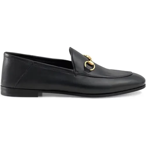 Leather Horsebit Loafers , female, Sizes: 4 1/2 UK, 2 1/2 UK, 5 1/2 UK, 3 1/2 UK - Gucci - Modalova