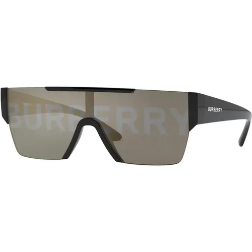 Stylische Herrensonnenbrille Schwarz/Grau - Burberry - Modalova