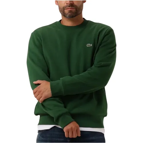 Herren Sweatshirt Grün Trui , Herren, Größe: S - Lacoste - Modalova