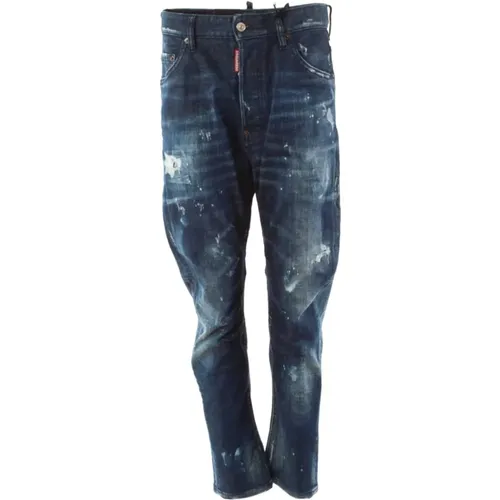 Blaue Combat Slim-Fit Jeans - Dsquared2 - Modalova