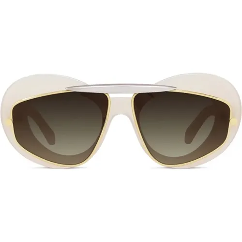 Double Frame Sunglasses with Brown Gradient Lenses , female, Sizes: 59 MM - Loewe - Modalova