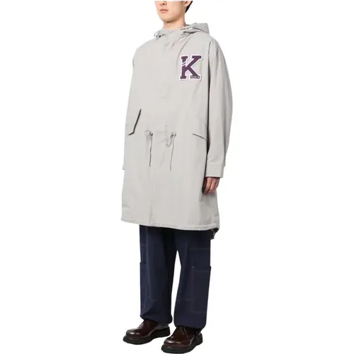 College Parka Jacket , male, Sizes: S, M - Kenzo - Modalova