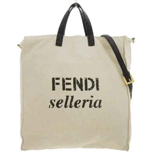 Pre-owned Cotton fendi-bags , female, Sizes: ONE SIZE - Fendi Vintage - Modalova