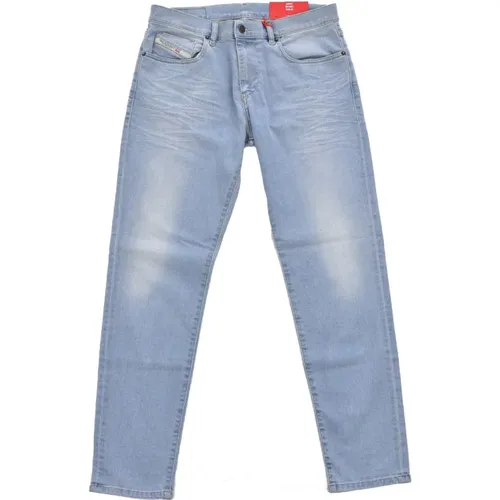 Blaue Slim Fit Denim Jeans , Herren, Größe: W40 L32 - Diesel - Modalova