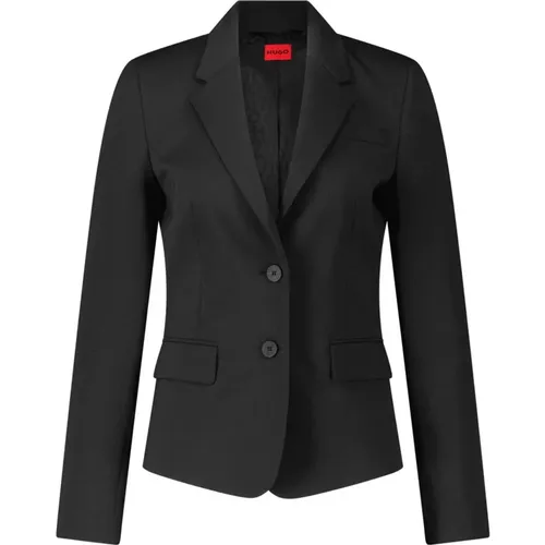 Taillierter Blazer Aredana mit Wolle , Damen, Größe: S - Hugo Boss - Modalova