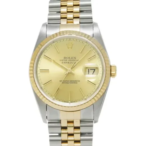 Pre-owned Gold watches , female, Sizes: ONE SIZE - Rolex Vintage - Modalova