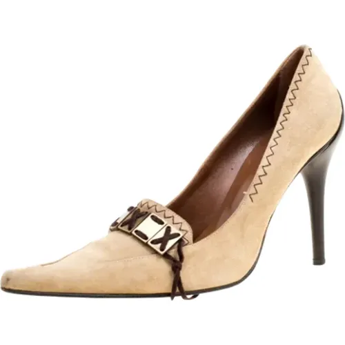 Pre-owned Suede heels , female, Sizes: 5 1/2 UK - Casadei Pre-owned - Modalova