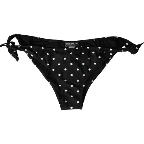 Bikinihose mit Polka Dots , Damen, Größe: S - Dolce & Gabbana - Modalova