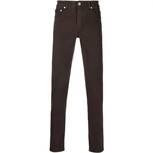 Slim Fit Jeans, 97% Cotton, 3% Elastane , male, Sizes: W33, W36 - Barba - Modalova
