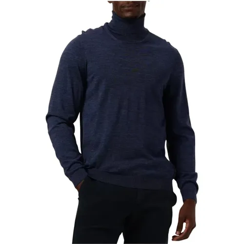 Blauer Rollkragenpullover für Männer Winterstil - Hugo Boss - Modalova