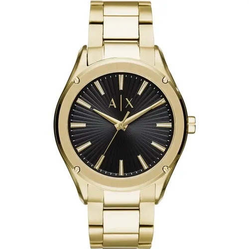 Elegant Men's Watch with Date Function , male, Sizes: ONE SIZE - Armani Exchange - Modalova