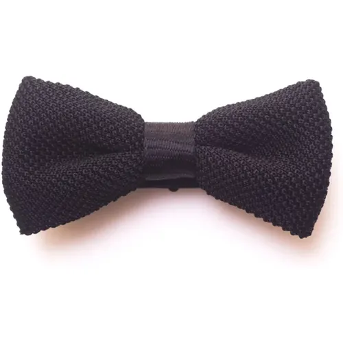 Textured Knitted Silk Bow Tie , male, Sizes: ONE SIZE - Boss - Modalova