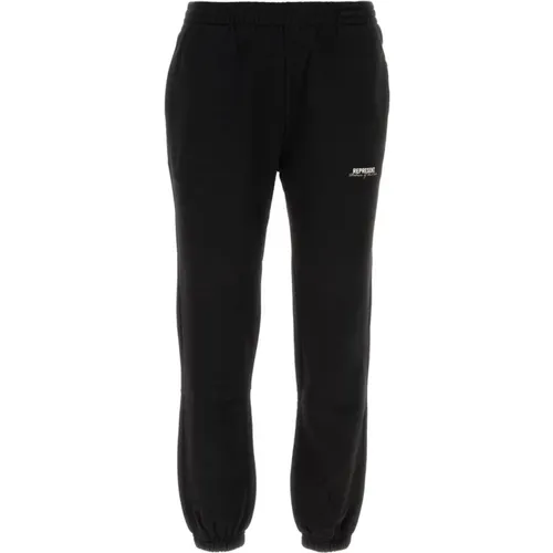 Club Joggers aus schwarzer Baumwolle,Schwarze Herrenhose Aw24 - REPRESENT - Modalova