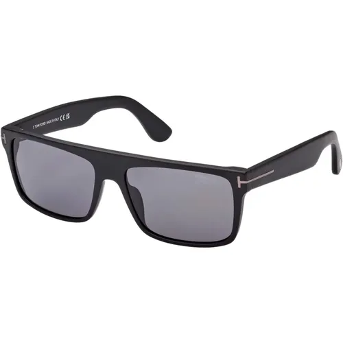 Matte /Smoke Sunglasses , unisex, Sizes: 58 MM - Tom Ford - Modalova