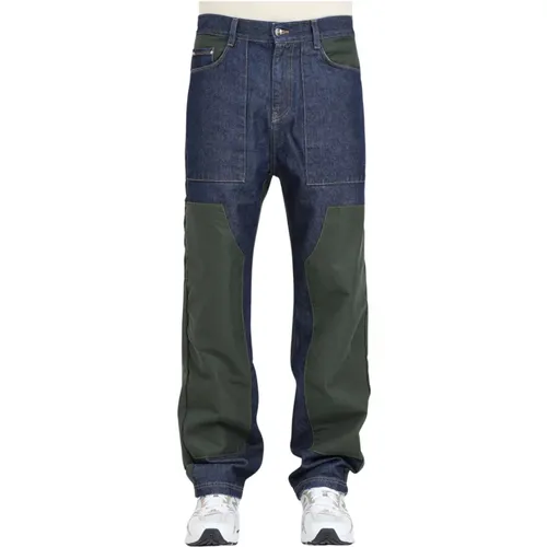 Denim Grün Multi-Taschen Jeans - Arte Antwerp - Modalova