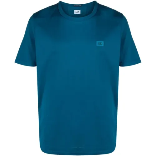 Kurzarm T-Shirt , Herren, Größe: M - C.P. Company - Modalova