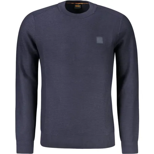 Blauer Herren Pullover Langarm , Herren, Größe: 3XL - Hugo Boss - Modalova