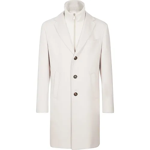 Single-breasted Coat with Removable Vest , male, Sizes: XL, 2XL - Eleventy - Modalova