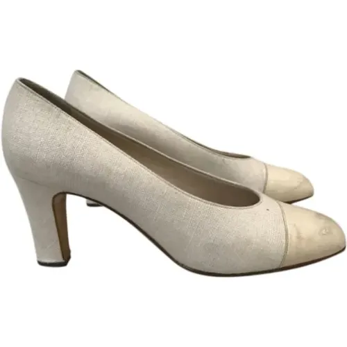 Pre-owned Canvas heels , female, Sizes: 4 1/2 UK - Chanel Vintage - Modalova