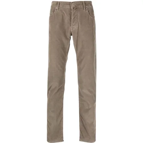 Handmade Bard Cotton/Lyocell Pants , male, Sizes: W40, W35, W36 - Jacob Cohën - Modalova