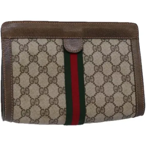 Pre-owned Leather clutches , female, Sizes: ONE SIZE - Gucci Vintage - Modalova