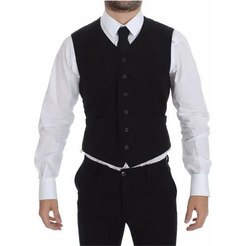 Suit Vests , Herren, Größe: L - Dolce & Gabbana - Modalova