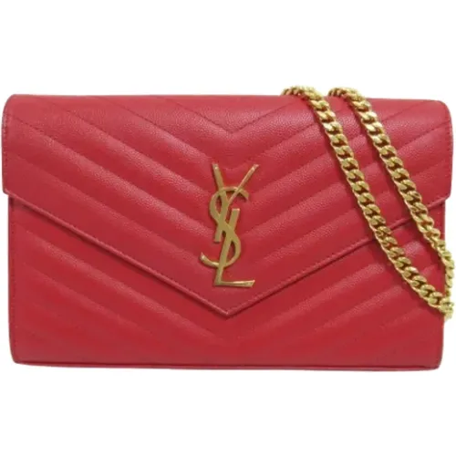 Pre-owned Leather shoulder-bags , female, Sizes: ONE SIZE - Yves Saint Laurent Vintage - Modalova