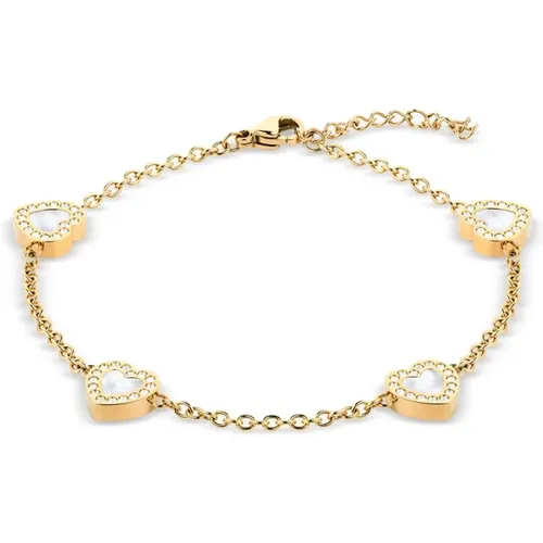 Arctic Symphony Gold Bracelet Shiny , female, Sizes: ONE SIZE - Bering - Modalova