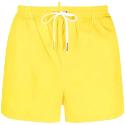 Icon-print Swim Shorts , male, Sizes: XL, M - Dsquared2 - Modalova