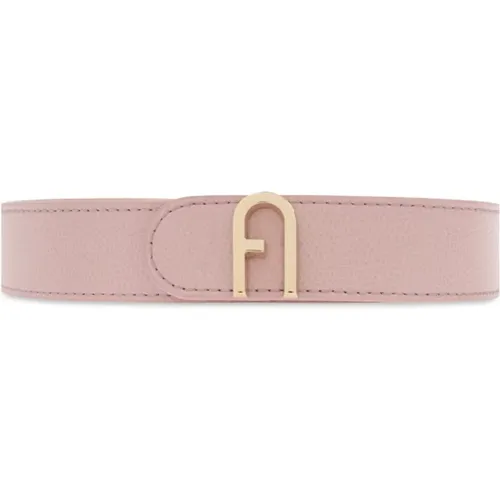 Leder Gürtel 'Flow' , Damen, Größe: 80 CM - Furla - Modalova