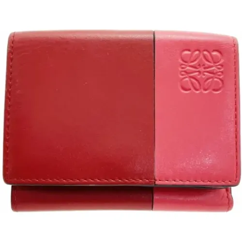 Pre-owned Leather wallets , female, Sizes: ONE SIZE - Loewe Pre-owned - Modalova