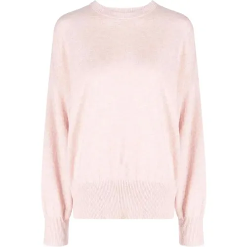 Rosa Melange Oversized Cashmere Pullover , Damen, Größe: L - Loulou Studio - Modalova