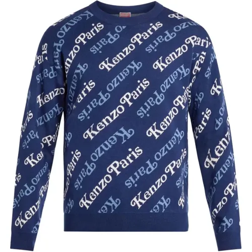 Blaue Monogramm Pullover,Sweatshirts - Kenzo - Modalova