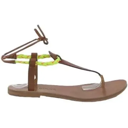 Pre-owned Leather sandals , female, Sizes: 7 UK - Chloé Pre-owned - Modalova