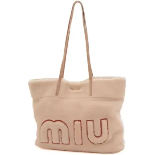 Pre-owned Fabric shoulder-bags , female, Sizes: ONE SIZE - Miu Miu Pre-owned - Modalova
