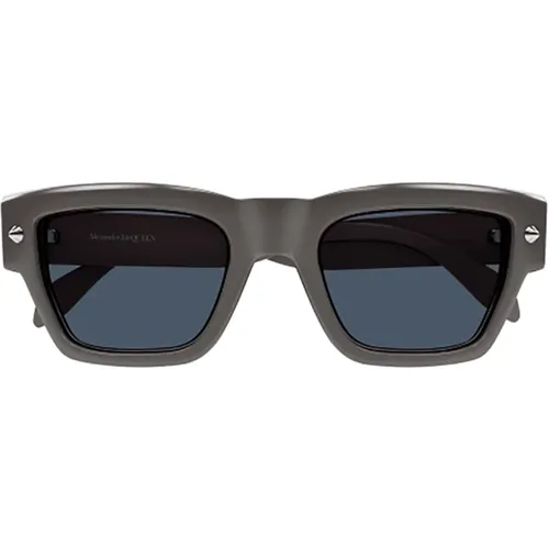 Braune Ss23 Damen Sonnenbrille , Damen, Größe: 53 MM - alexander mcqueen - Modalova
