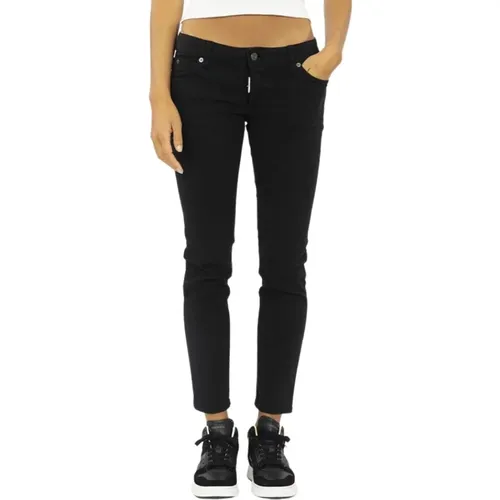 Cropped Skinny Jeans , Damen, Größe: S - Dsquared2 - Modalova