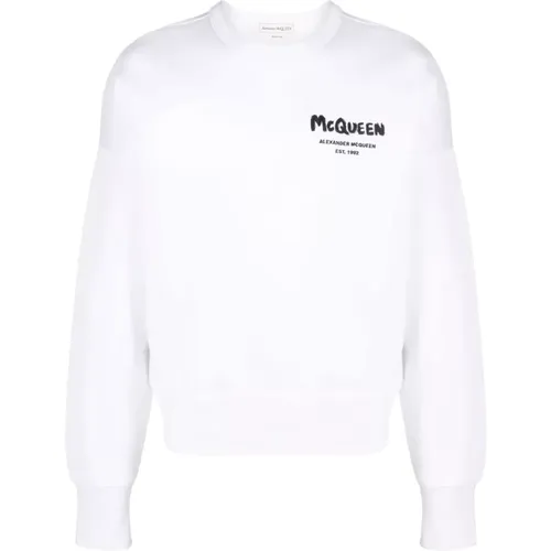 Graffiti Logo Sweatshirt , male, Sizes: XL - alexander mcqueen - Modalova