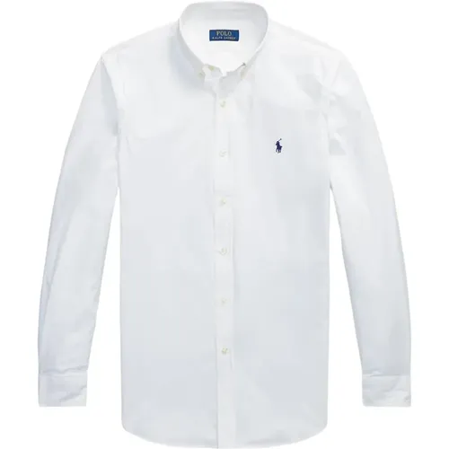 Langarm-Sportshirt Weiß , Herren, Größe: XL - Ralph Lauren - Modalova