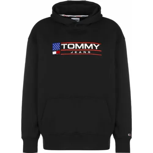 Hoodie , Herren, Größe: M - Tommy Jeans - Modalova