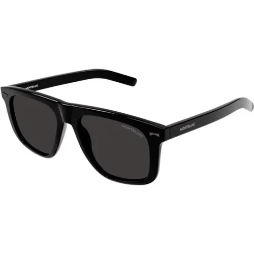 Frame Grey Lens Sunglasses , female, Sizes: 55 MM - Montblanc - Modalova