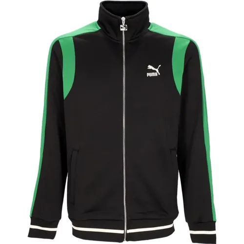 Fanbase Track Jacket Schwarz Streetwear , Herren, Größe: S - Puma - Modalova