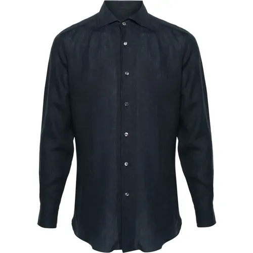 Casual Long Sleeve Shirt in , male, Sizes: L, 4XL, M, 2XL - Brioni - Modalova