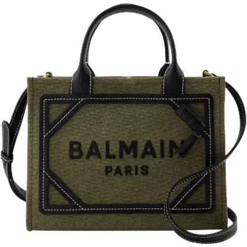 Canvas handbags , female, Sizes: ONE SIZE - Balmain - Modalova