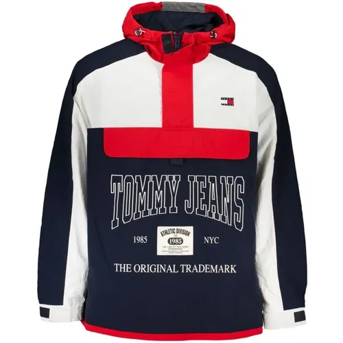 Sportliche Kapuzenjacke mit Taschen , Herren, Größe: 2XL - Tommy Hilfiger - Modalova