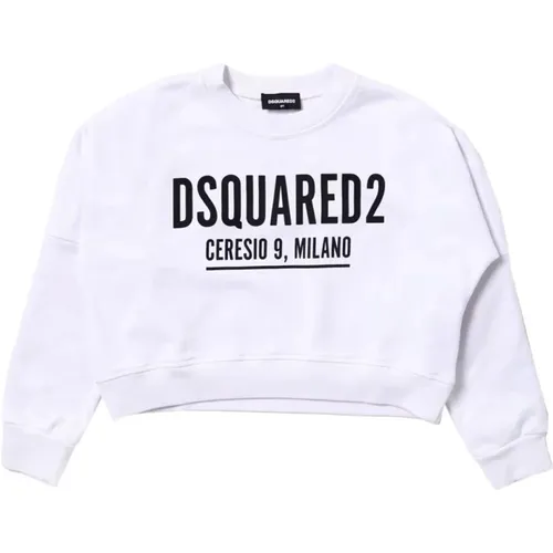 Cropped Sweatshirt mit Print - Dsquared2 - Modalova