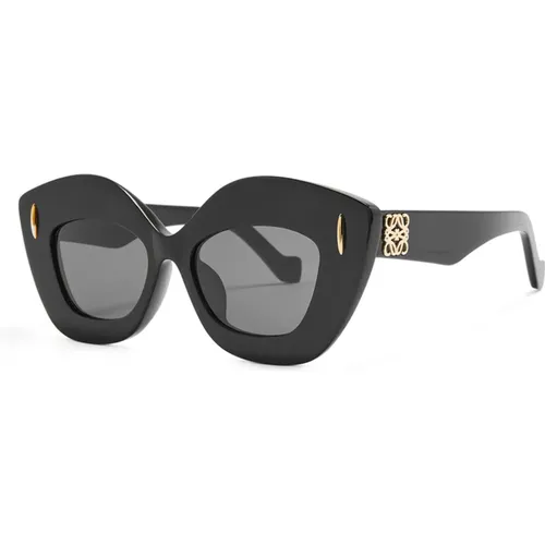 Cat-Eye Sonnenbrille aus schwarzem Acetat - Loewe - Modalova