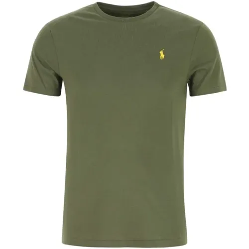 Crewneck T-Shirt - 100% Cotton , male, Sizes: S, L - Ralph Lauren - Modalova