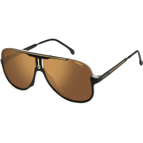 Stylish Sunglasses Brown/Brown Gold , male, Sizes: 64 MM - Carrera - Modalova